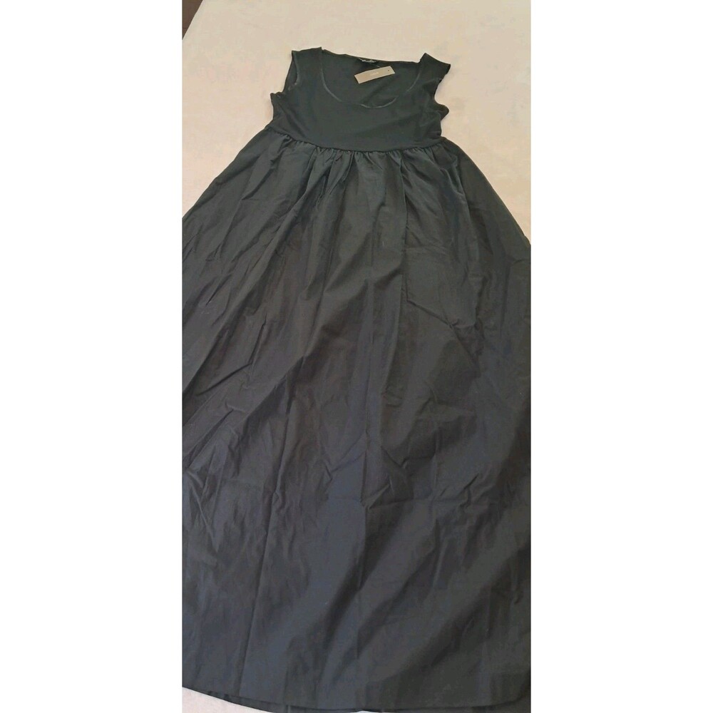 J.Crew Scoopneck Mixy Dress Black Maxi Sleeveless CN606 Size M NWT $148 - Picture 7 of 10